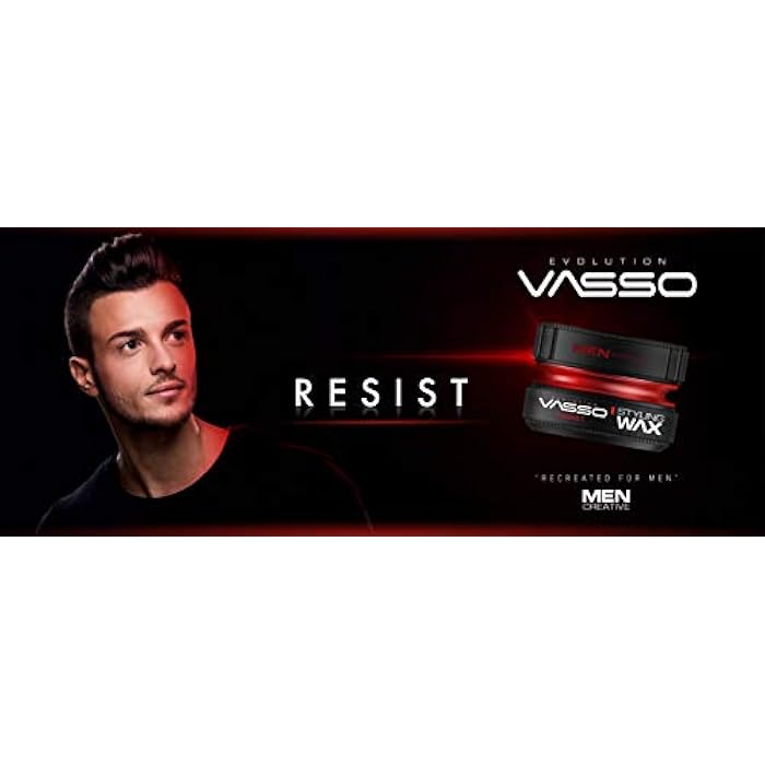 Vasso شمع تصفيف الشعر للرجال فاسو إيفولوشن كرييتيف برو أكوا مقاوم 150 مل عرض 3 قطع - Image 3